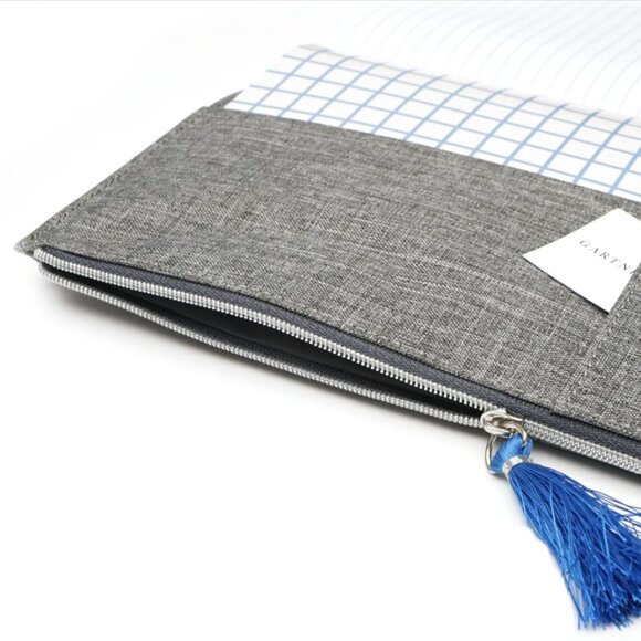 New Gartner Studios Fabric Zippered Journal 6" x 8" 120 Sheets Paper Notebook Di - Picture 8 of 10